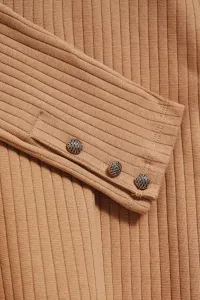 Marisse Ribbed Turtleneck Blouse