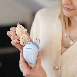 BABYONO Puzdro silikónové na cumlík modrá 0m+