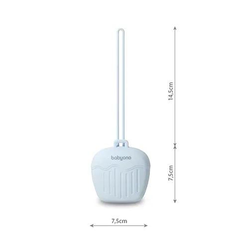 BABYONO Puzdro silikónové na cumlík modrá 0m+