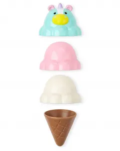 SKIP HOP Zoo Súprava zmrzlinová stohovacia s meniacimi sa farbami Sweet Scoops 2r+