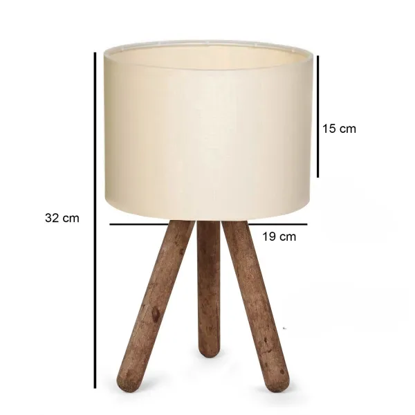 Opviq Stolní lampa Aydo I krémová/hnědá
