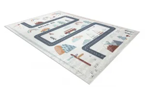 Detský koberec protišmykový BAMBINO 46980 biely / zelený
