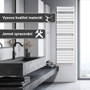 AQUAMARIN vertikál. kúpeľňový radiátor 180 x 60 cm, antracit