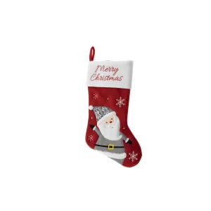 Haushalt International Vánoční punčocha Merry Christmas Santa, 45 cm