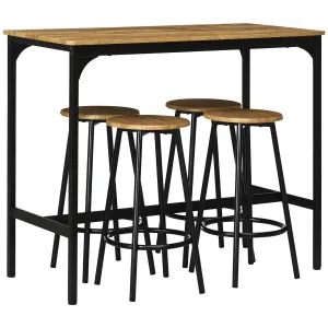 HOMCOM Barový set, sada 5 ks