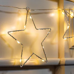 Haushalt International LED Světelný řetěz na okno Hvězdy