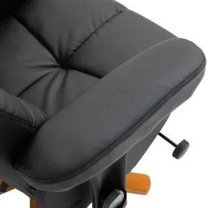 HOMCOM Masážní křeslo polohovací, černé