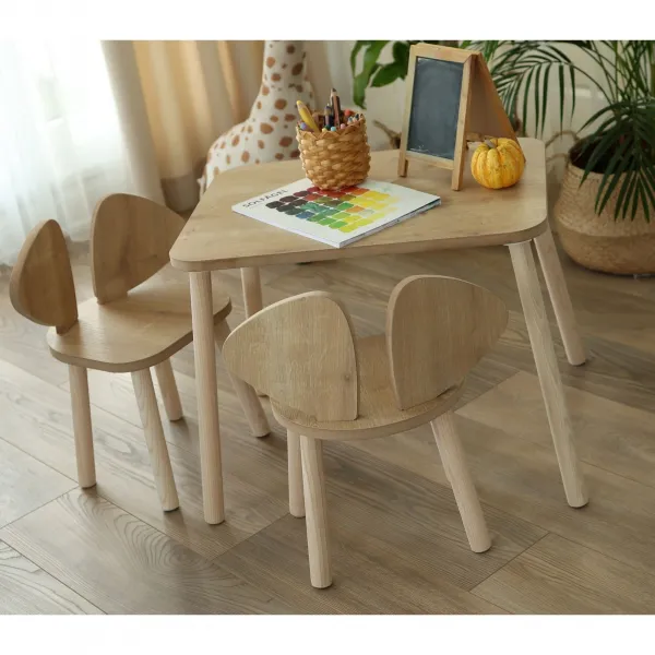 Kalune Design Sada dětského nábytku Mickey hnědá