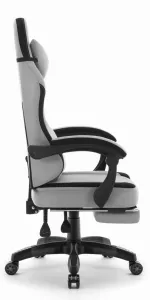 ErgonomickáhernáakancelárskastoličkaHC-1016spodnožkou-sivá