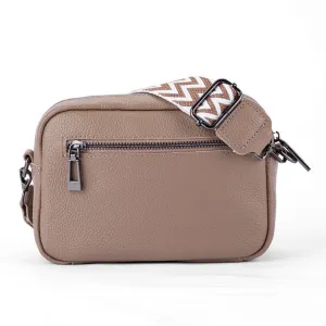 Dámska malá crossbody kabelka béžová