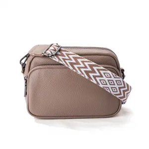 Dámska malá crossbody kabelka béžová