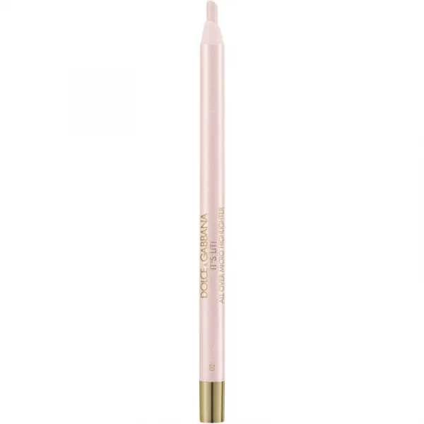 Dolce&Gabbana Bold It's Lit! tuhý krémový rozjasňovač v ceruzke odtieň 02 Galactic Glimmer - Pink-Lilac Pearlescent Multichrome 0.35 g