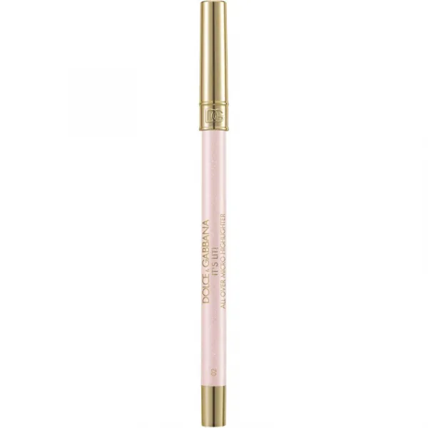 Dolce&Gabbana Bold It's Lit! tuhý krémový rozjasňovač v ceruzke odtieň 02 Galactic Glimmer - Pink-Lilac Pearlescent Multichrome 0.35 g