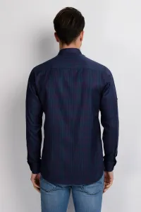 G650 DEWBERRY MEN'S SHIRT-NAVY-BURGUNDY