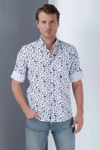 G690 DEWBERRY MEN's SHIRT-WHITE