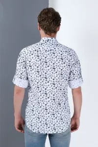 G690 DEWBERRY MEN's SHIRT-WHITE