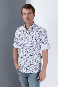 G690 DEWBERRY MEN's SHIRT-WHITE