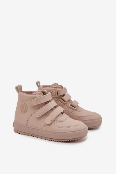 BIG STAR SHOES Zateplené Detské Sneakers Topánky na Suchý Zips Big Star