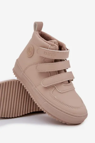 BIG STAR SHOES Zateplené Detské Sneakers Topánky na Suchý Zips Big Star