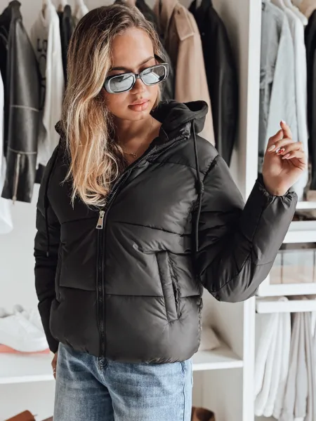 Dámska zimná puffer bunda s kapucňou