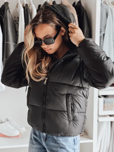 Dámska zimná puffer bunda s kapucňou