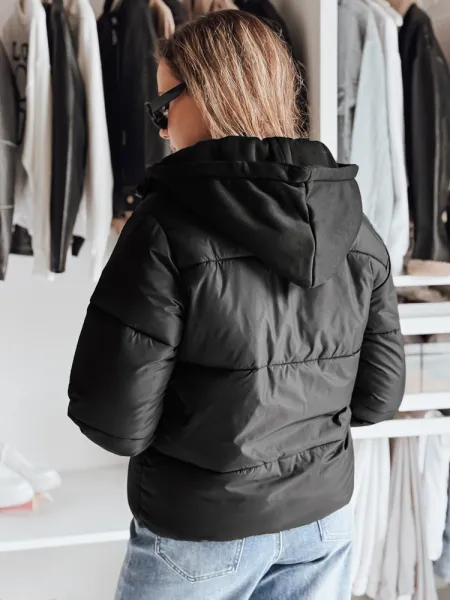 Dámska zimná puffer bunda s kapucňou