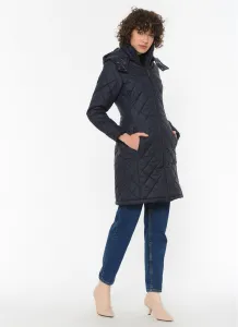 Z6654 DEWBERRY WOMEN'S COAT-NAVY BLUE