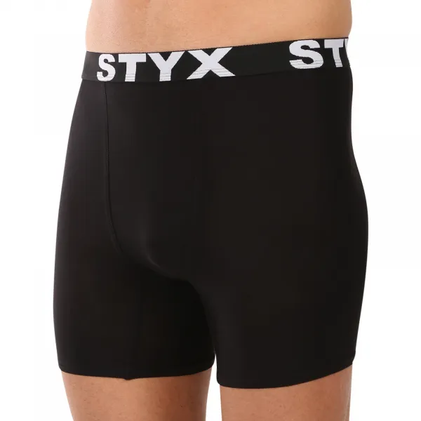 3PACK pánske boxerky Styx long športová guma viacfarebné (3UN09079) M, trenky