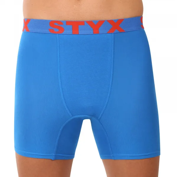 3PACK pánske boxerky Styx long športová guma viacfarebné (3UN09079) M, trenky