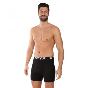3PACK pánske boxerky Styx long športová guma viacfarebné (3UN09079) M, trenky