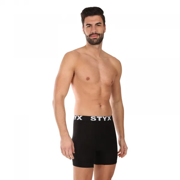 3PACK pánske boxerky Styx long športová guma viacfarebné (3UN09079) M, trenky