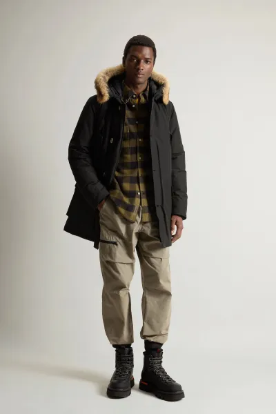 Bunda Woolrich Arctic Detachable Fur Parka Black