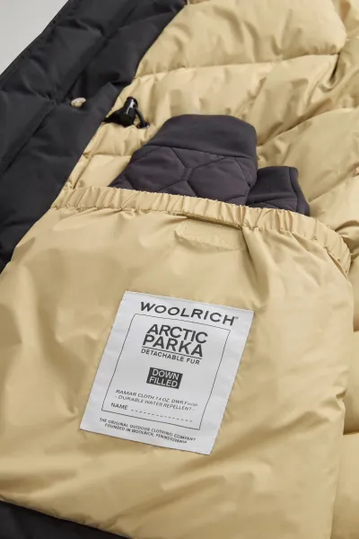 Bunda Woolrich Arctic Detachable Fur Parka Black