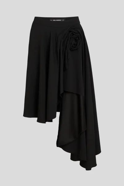 Sukňa Karl Lagerfeld Karl Studio Skirt Black