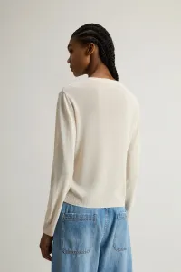 Sveter Woolrich Sheer Crew Knit White