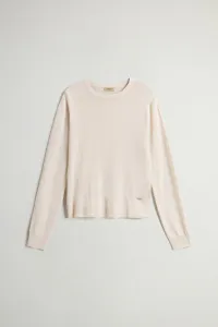 Sveter Woolrich Sheer Crew Knit White