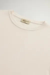 Sveter Woolrich Sheer Crew Knit White