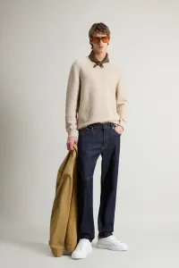 Sveter Woolrich Marled Crewneck White Pepper Mouline