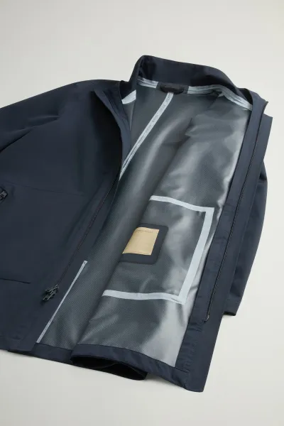 Kabát Woolrich Two Layers 2In1 Carcoat Melton Blue