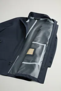 Kabát Woolrich Two Layers 2In1 Carcoat Melton Blue