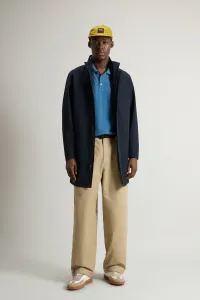 Kabát Woolrich Two Layers 2In1 Carcoat Melton Blue