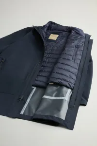 Kabát Woolrich Two Layers 2In1 Carcoat Melton Blue