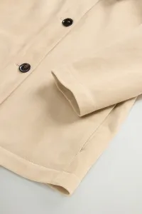 Bunda Woolrich Light Suede Jacket Light White Pepper