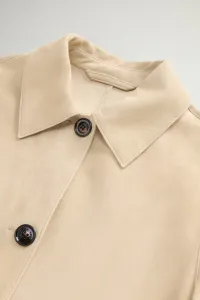 Bunda Woolrich Light Suede Jacket Light White Pepper
