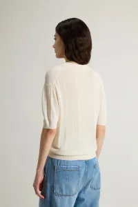 Sveter Woolrich Super Fine Yarn Polo White