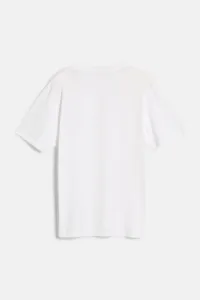 Tričko Woolrich Premium Jersey Logo T-Shirt Bright White