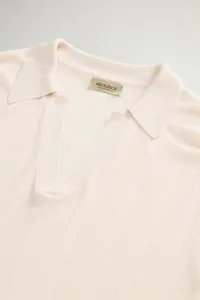 Sveter Woolrich Super Fine Yarn Polo White