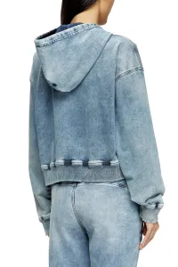 Mikina Diesel De-Giri-Crop Jogg Sweat-Shirt Blue