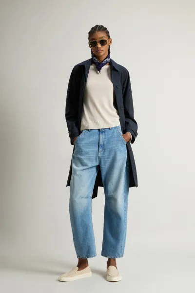 Sveter Woolrich Sheer Crew Knit White