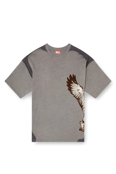 Tričko Diesel T-Boxt-Peeloff T-Shirt Grey